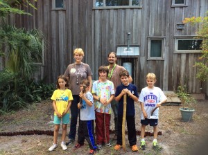 At the end of camp week the garden was weed free, invasive free, and filled with tomato plants.